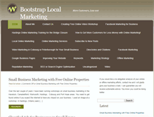 Tablet Screenshot of bootstraplocalmarketing.com